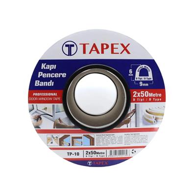 Tapex Kauçuklu Kapı Pencere Bantı 2 X 50 Mt Beyaz