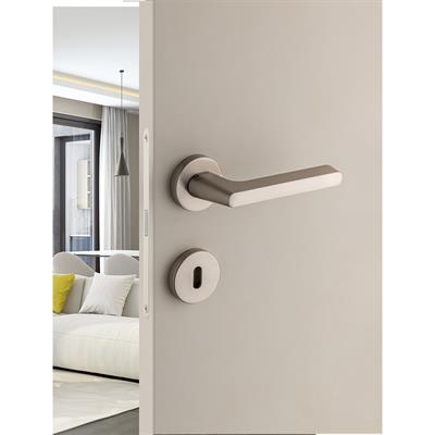 Tavıra Rozetli Kapı Kolu Takımı Saten Renk