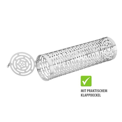 Tekerlekli Lüks Barbekü Sepeti Paslanmaz Çelik 30 cm