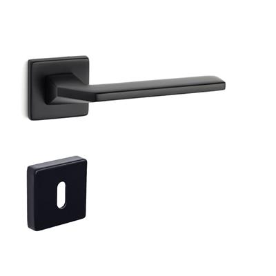 Tema Rozetli Kapı Kolu Takımı Siyah Renk