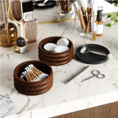 Tesora Takı Organizatörü Siyah/Ceviz 13x11 cm