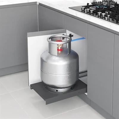 Tezgah Altı Raylı Tüpçek Antrasit Renk