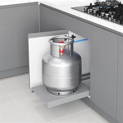 Tezgah Altı Raylı Tüpçek Gri Renk