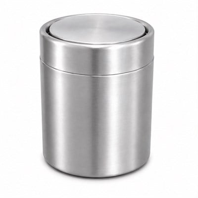 Tezgah Üstü Çöp Kovası Nikel Saten 1,5 Litre
