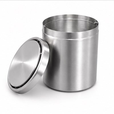 Tezgah Üstü Çöp Kovası Nikel Saten 1,5 Litre