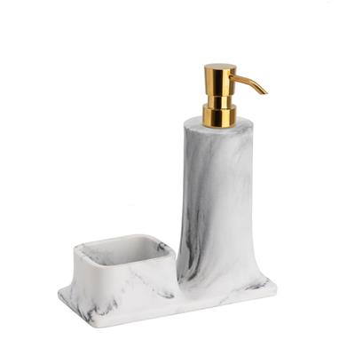 Tezgah Üstü Deterjanlık Ve Süngerlik Mermer Desenli/Gold 216x102x195 mm