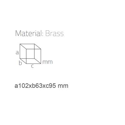 Tezgah Üstü Diş Fırçalığı Krom Renk 101X63X90 Mm