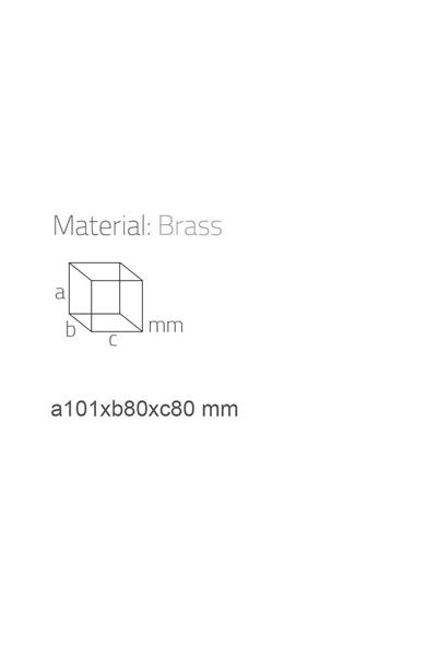 Tezgah Üstü Diş Fırçalığı Krom Renk 102X80X80 Mm