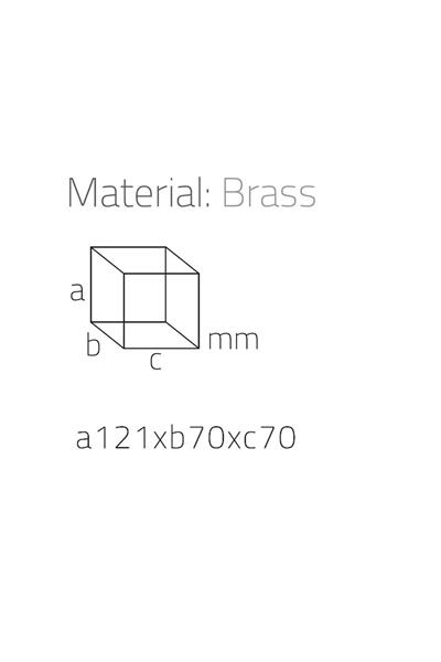 Tezgah Üstü Pamukluk Krom Renk 122X70X70 Mm