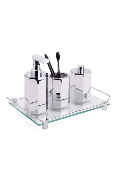 Tezgah Üstü Pamukluk Krom Renk 122X70X70 Mm