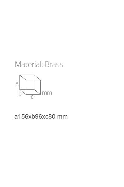 Tezgah Üstü Sıvı Sabunluk Krom Renk 160X80X103 Mm