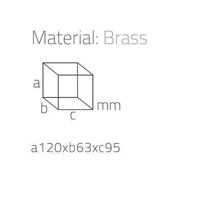 Tezgah Üstü Sıvı Sabunluk Krom Renk 176X63X95 Mm