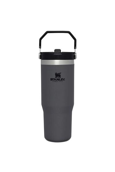 Stanley The IceFlow Flip Straw Pipetli Termos Bardak 0,89 LT - Siyah