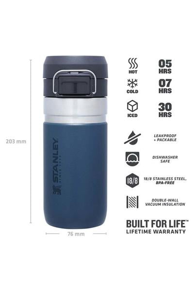 Stanley The Quick Flip Paslanmaz Çelik Termos Bardak 0.47 Lt - Koyu Mavi