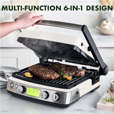 Thermolon Tost Makinesi Grıll Elıte Grıll Tost Makinesi  2200 W Cream