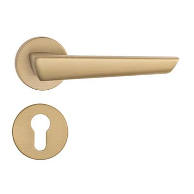 Thor Rozetli Kapı Kolu Altın Saten Renk