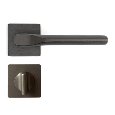 Tıke Rozetli Kapı Kolu Kalaylı Siyah Saten Renk