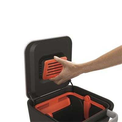 Titan Kompaktörlü Çöp Kovası 20 Lt - Paslanmaz Çelik