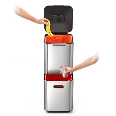 Totem Çöp Kovası 40 Litre Paslanmaz Çelik