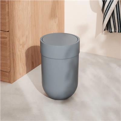 Touch Can Çöp Kutusu Gri Mavi 6 L