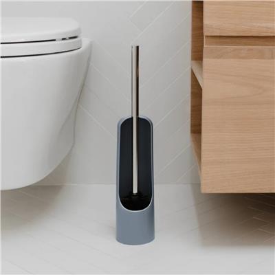 Touch Klozet Fırçası Gri Mavi 43x9 cm