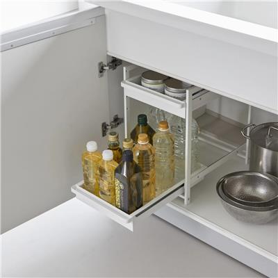 Tower 2 Katlı Sürgülü Lavabo Altı Düzenleyici Beyaz Renk