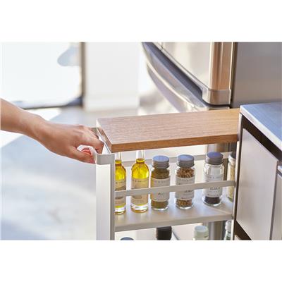 Tower Tekerlekli Beyaz Kiler Y: 80,5 cm