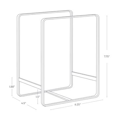 Tower Bulaşık Depolama Rafı Büyük Siyah