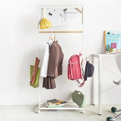 Tower Çocuk Askılığı Rafı Panelli Beyaz Renk 140 Cm