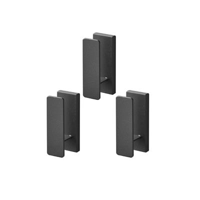 Tower Duvar Kancaları (3Lü Set) Siyah Renk