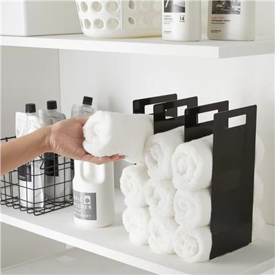 Tower Havlu Düzenleyiciler (2Li Set) Siyah Renk 30x14,5 cm