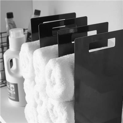 Tower Havlu Düzenleyiciler (2Li Set) Siyah Renk 30x14,5 cm