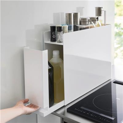 Tower Kayar Baharat Rafı Beyaz Renk 12,5x50-93x36,7 cm