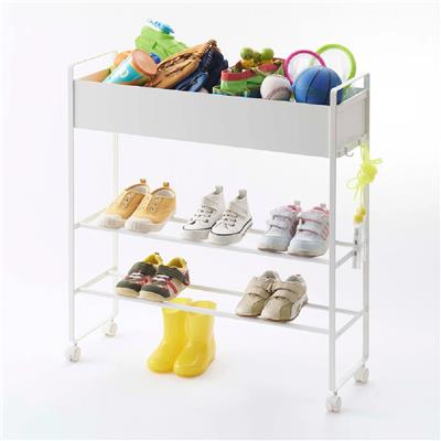 Tower Sepetli Depolama Arabası Beyaz