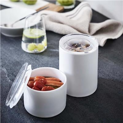 Tower Seramik Kutu L - Beyaz 500 ml