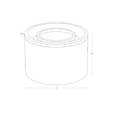 Tower Seramik Kutu S - Siyah 240 ml