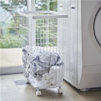 Tower Tekerlekli Çamaşır Sepeti Beyaz 55 Lt
