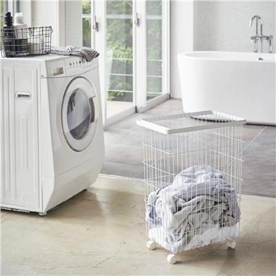 Tower Tekerlekli Çamaşır Sepeti Beyaz 55 Lt