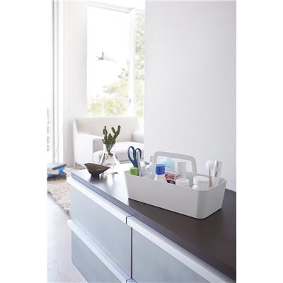 Tower Tezgah Üstü Beyaz Sepet