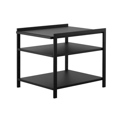 Tower Üç Katlı Dolap Depolama Rafı (14 Y) - Çelik Siyah