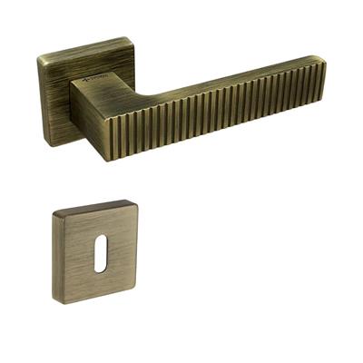 Tuna Rozetli Kapı Kolu Antik Renk