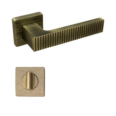 Tuna Rozetli Kapı Kolu Antik Renk