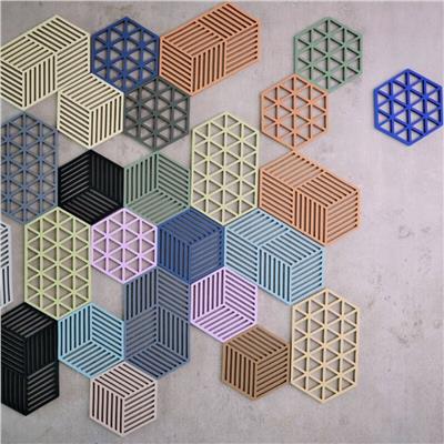 Üçgenler Sehpa Altı Çivit Mavisi 16x14x0.9 cm