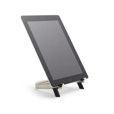 Udock Tablet Tutucu Siyah/Nikel 13 x 16 x 2 cm