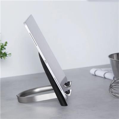 Udock Tablet Tutucu Siyah/Nikel 13 x 16 x 2 cm