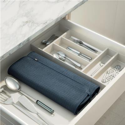 Udry Bulaşık Kurutma Rafı Ve Matı Gri Mavi