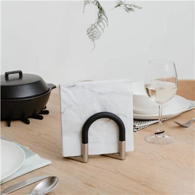 Umbra Döner Sıkma Peçetelik Siyah/Nikel