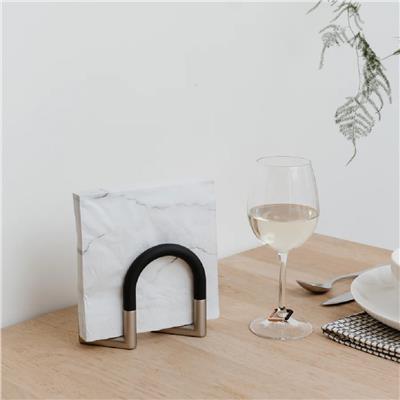 Umbra Döner Sıkma Peçetelik Siyah/Nikel