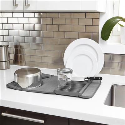 Umbra Udry Mini Bulaşık Kurutma Rafı Odun Kömürü Rengi