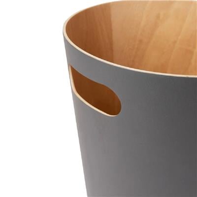 Umbra Woodrow Çöp Kovası 2 Galon (7,5 L) Kapasiteli Doğal Komür